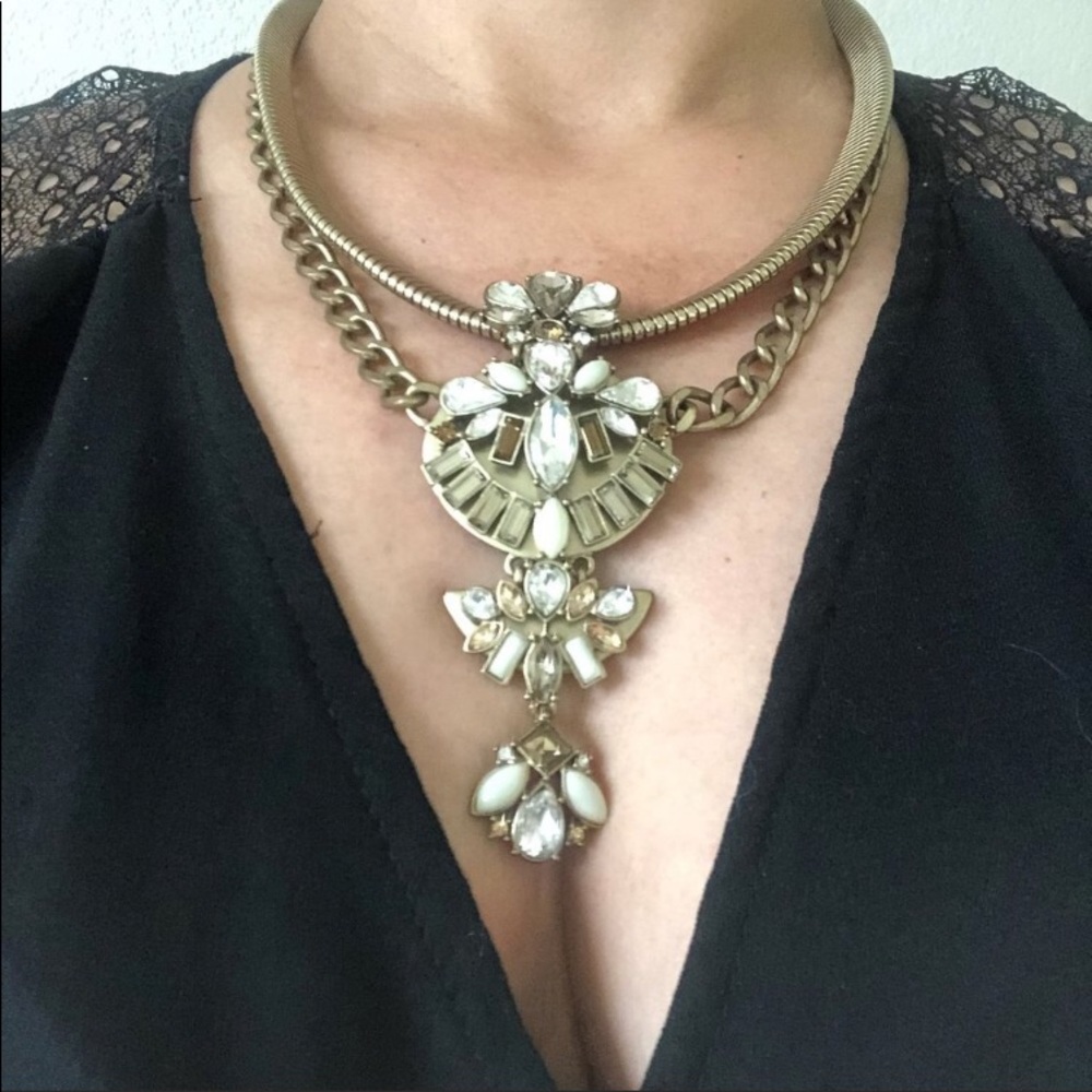 BELLE BADGLEY MISHKA GOLD NECKLACE